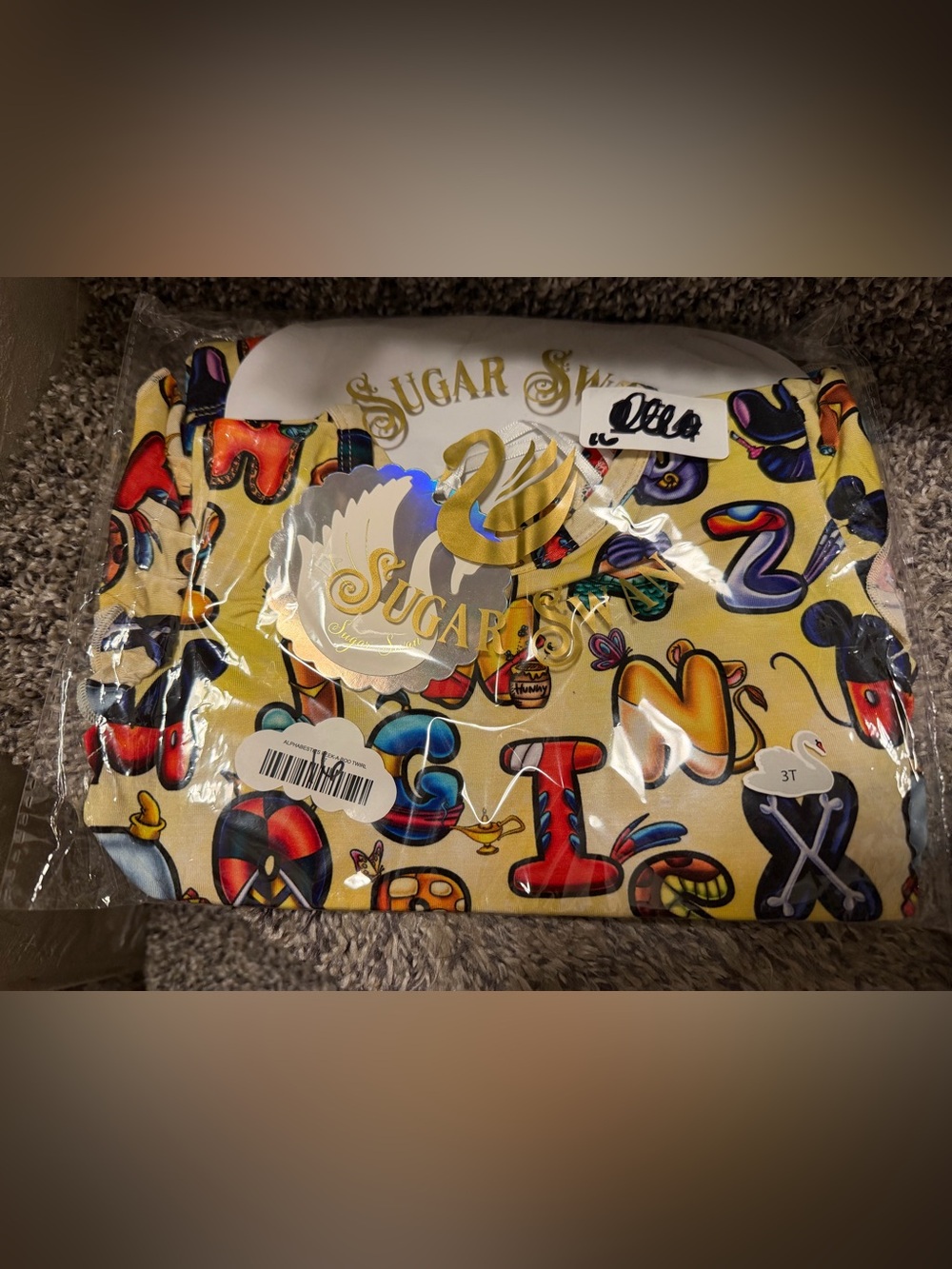 Sugar Swan Alphabesties Peekaboo Twirl 3T